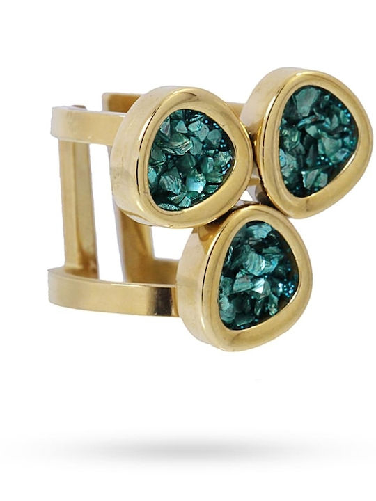 Anartxy Damen Stahl Vergoldetes Ring Anartxy Damen Stahl Vergoldetes Ring
