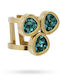 Anartxy Women's Ring with Stones Steel Gold Plated VAN065AT