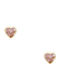 Polytimo Earrings in 9K Pink Gold with Pink Stones