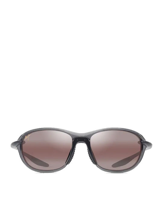 Maui Jim Ho'okipa Sonnenbrillen Transparent mit Horn umrandetem Rahmen