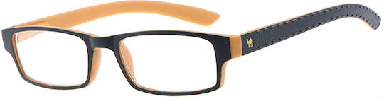 Cammello Reading Glasses +3.50 In Black Colour 1393-Black-Tan-350_32671