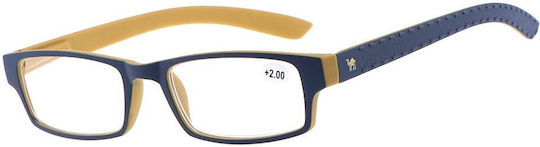 Cammello Oчила За Четене +3.75 В Син Цвят 1393-Blue-Tan-375_32688