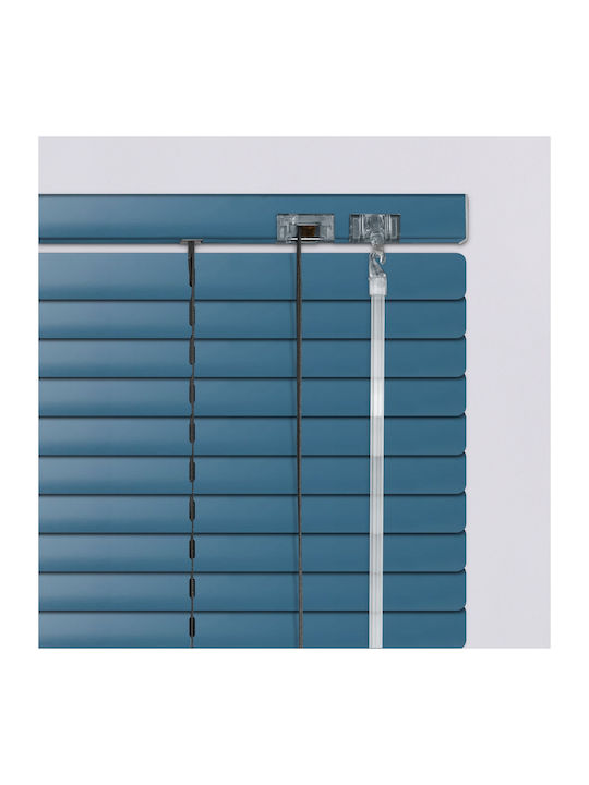 Elite Blinds 836042 Aluminum Blinds in Blue Color Width 100cm Height 100cm