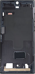 Clappio Средна Рамка Съвместима Galaxy S22 Ultra Черна Clappio Средна Рамка Съвместима Galaxy S22 Ultra Черна