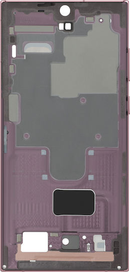 Samsung Replacement Mid Frame Galaxy S22 Ultra Service Pack Burgundy