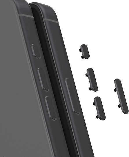 Clappio Replacement Side Buttons Iphone 17 Power Volumes Action Black