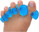 Separator De Degete Din Silicon De Înaltă Calitate 1 Pereche Silicone Toe Corrector Albastru
