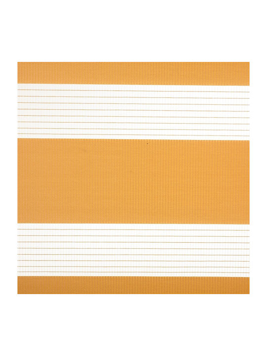 Elite Blinds Roller Blinds 525848 Partial Blackout Double Orange Width 100cm Height 100cm