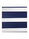 Elite Blinds Rollos Schatten 525875 Partieller Blackout Doppelt Blau P60xH60cm