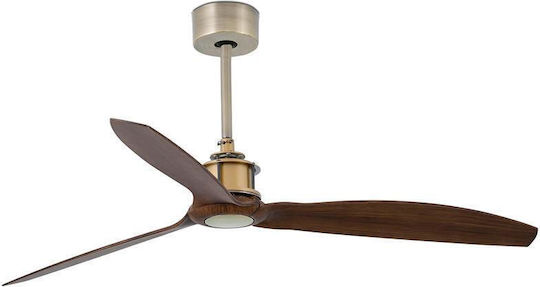 Faro Barcelona Just Fan M TUYA Ανεμιστήρας Οροφής 128cm Old gold/walnut
