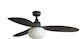 Faro Barcelona Palma M IP44 E27 Ανεμιστήρας Οροφής 129cm με Φως Καφέ