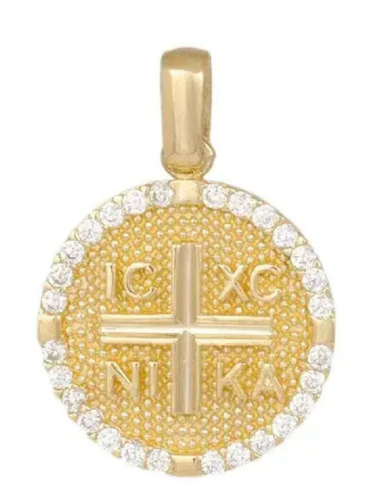 Kinder Amulett mit Jesus Christus aus 9K Gold 055421