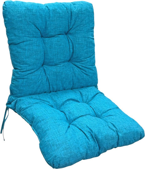 Mega Bazaar Garden Chair Cushion Dark Light Blue 50x95cm