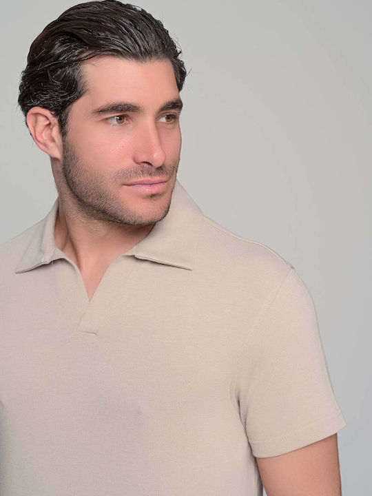 Ben Tailor Polo Μπλούζα Κοντομάνικη Μπεζ