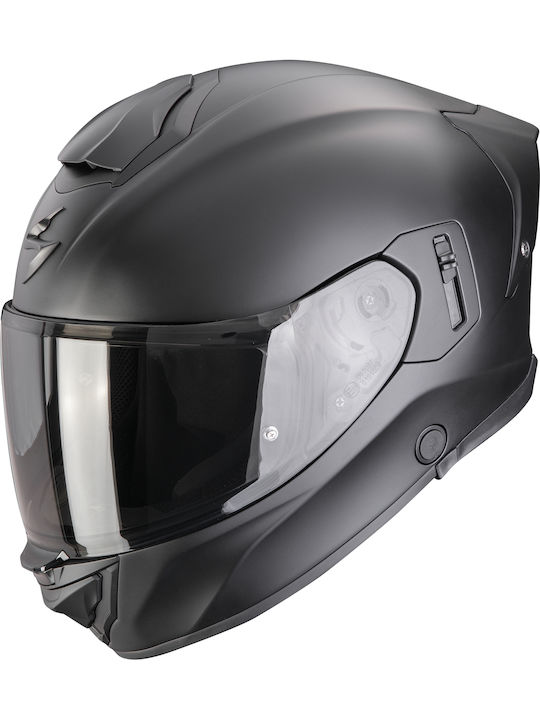 Scorpion Exo 530 Air Solid Matt Black Motorcycle Helmet Full Face ECE 22.06 with Pinlock and Sun Visor
