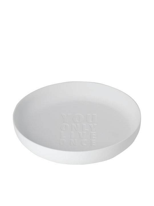 Raeder World Of Words Decorative Porcelain Bowl White 22x22x3.4cm Raeder World Of Words Decorative Porcelain Bowl White 22x22x3.4cm