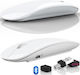 Qova Kabelloses Ergonomisches Bluetooth Mäuse Weiß