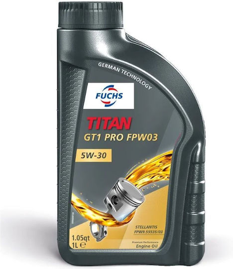 Fuchs Titan GT1 Pro FPW03 Synthetic Car Oil 5W-30 1lt