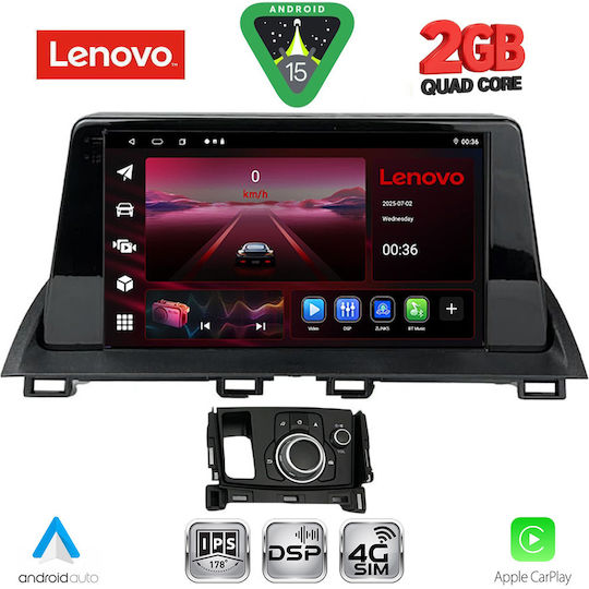 Lenovo Car Audio System for Mazda CX-4 2014 with Touch Screen 9" Bluetooth USB Wi-Fi GPS Apple CarPlay Android Auto Lenovo LVF 5386 CPA