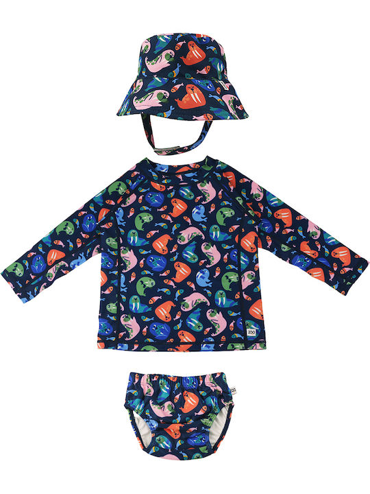 Zoocchini Kids Swimwear Set with Shade Blue