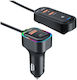 Devia Încărcător Auto 45W 3A Încărcare Rapidă cu Porturi 3xUSB 1xType-C Culoare Neagră