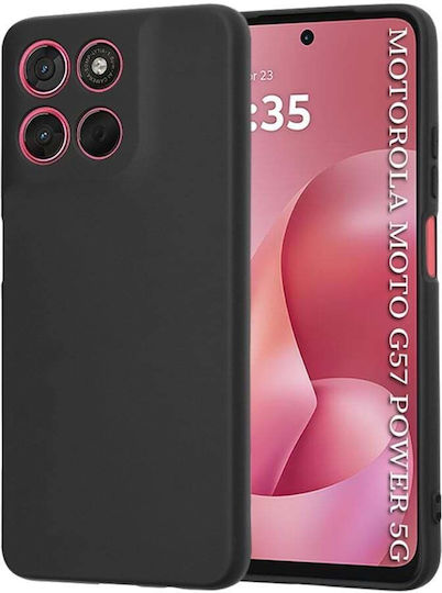 Back Cover Din Silicon Negru Pentru Motorola Moto G57 Power Moto G67 Power