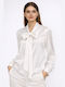 Bluza Damă Satin Alb