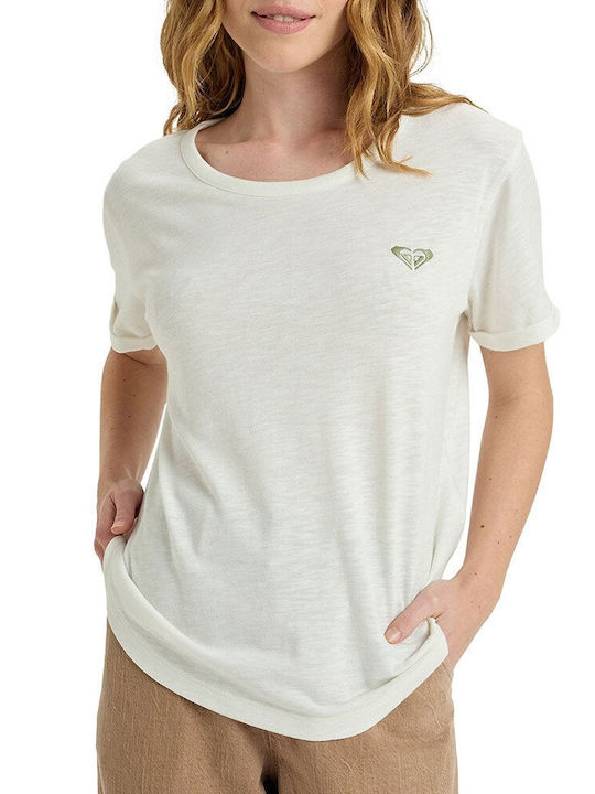 Roxy Oceanwave Γυναικείο T-shirt Egret