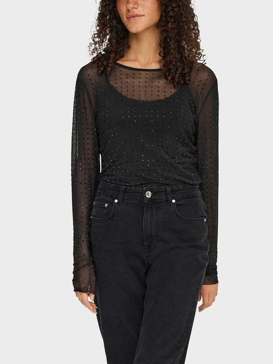 Only Women's Long Sleeve Blouse Black
