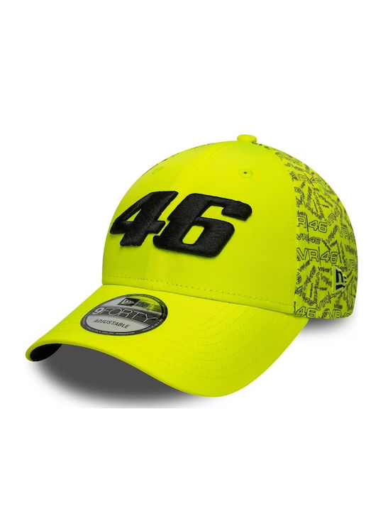 Vr46 All Over Print Helle Gelbe 9forty Kappe