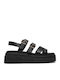 Evamar Strap Damenplattformen Schwarz