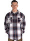 Langärmeliges Overshirt in normaler Passform in Ziegelrot