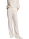 Women's Fabric Trousers Latte Panna