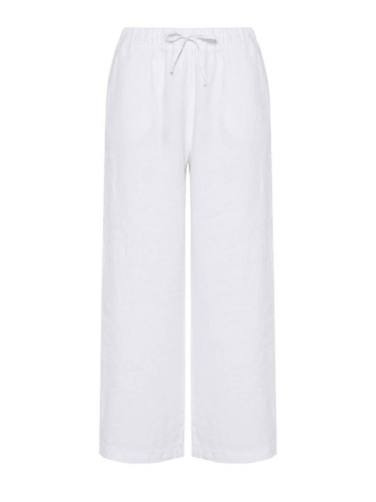 Damen Leinenhose Weiß