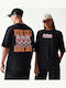 New Era Baseball Cows Character Graphic Black Oversized T-shirt