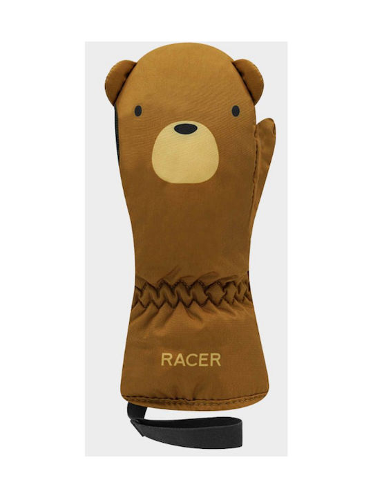 Racer Παιδικά Γάντια Σκι & Snowboard Καφέ Racer Παιδικά Γάντια Σκι & Snowboard Καφέ