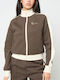 Signature Women's Sweatshirt Cardigan Brown