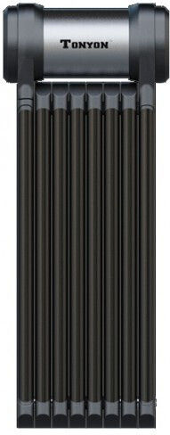 Tonyon Fahrradschloss Sicherheit Zusammenklappbar 280 x 1000mm Ty3935 Schwarz