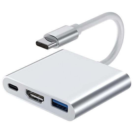 USB-C Докинг Станция с HDMI 4K Сива (ED044)