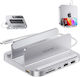 Dock / USB-A / USB-C Dockingstation mit SD/TF Kartenleser 3.5mm Audio Jack mit Telefonhalter (X0023FX4PB)