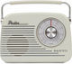 Sanyo Portable Retro Tabletop Radio with Bluetooth White
