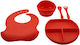 Alista Home Silicone Feeding Set Red 5pcs