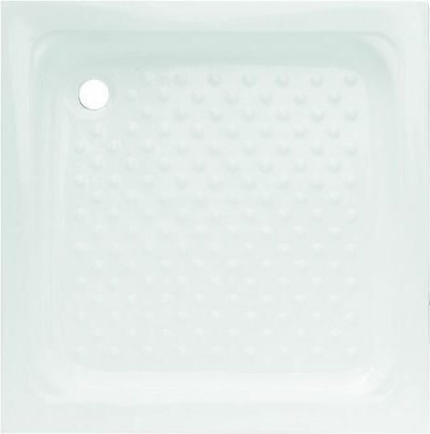Tema Square Porcelain Shower Tray 72x72cm White