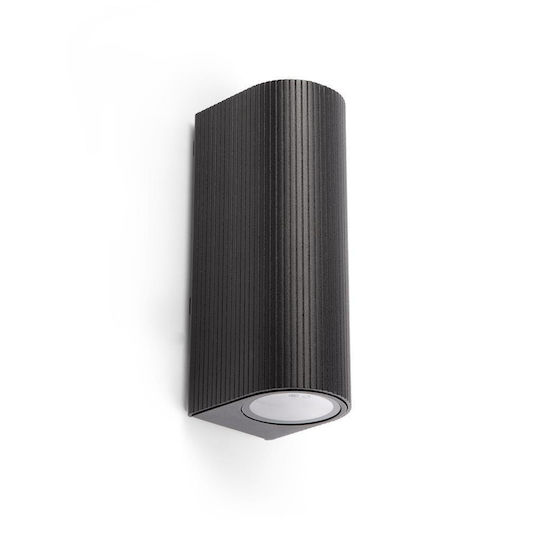 Faro Barcelona Estela Iluminat Exterior Montat Pe Perete GU10 6.4x8x18cm