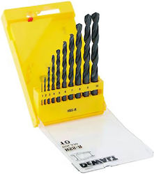 DEWALT Σετ 10 Τρυπάνια Φτερού HSS με Κυλινδρικό Στέλεχος για Μέταλλο και Ξύλο DEWALT Σετ 10 Τρυπάνια Φτερού HSS με Κυλινδρικό Στέλεχος για Μέταλλο και Ξύλο