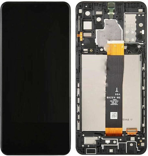 Samsung Screen with Touch Mechanism and Frame for Samsung A32 5G Black