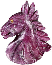 Zoisite Ruby Sapphire Natural Stone 79.58ct Horse