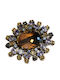 Silver Pendant Natural Citrine Tanzanite Kyanite Tourmalines