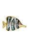 Pendant Brooch Natural Mother--pearl Ruby Zircon Fish 925