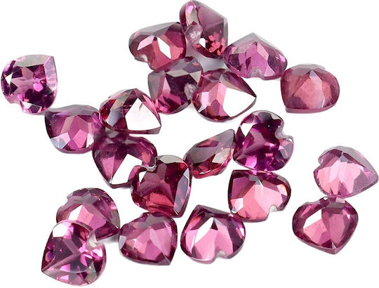 Rhodolite Granat Natürliche Steine 5.51ct 20 Stück Herzschliff